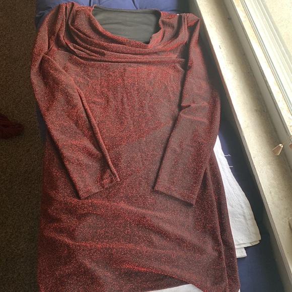 SheIn Size L Red Sparkle Mini Dress - Picture 4 of 6